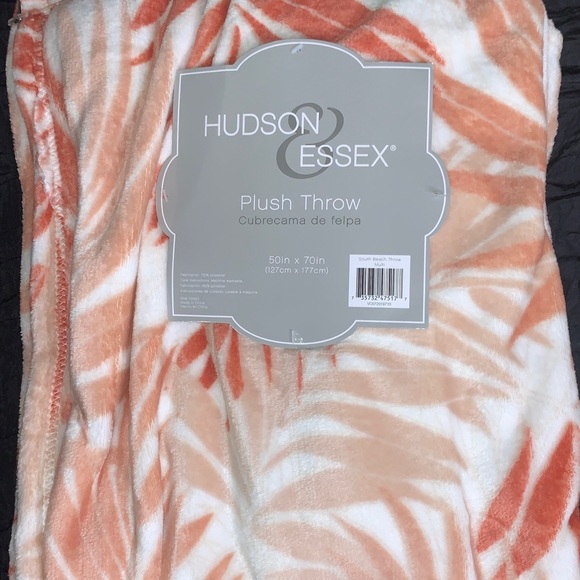 Tropical Oversized Blanket Soft & Cozy Fern Throw Plush Velvet Fleece 50x70 New - Picture 12 of 14